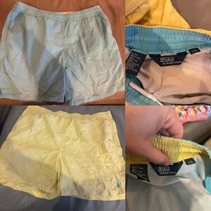 Polo Ralph Lauren Yellow and Blue Swim Shorts